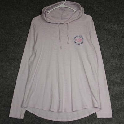 Vineyard Vines Womens Hoodie Long Sleeve Purple Whale Logo Top Small Flaws