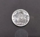 Hand Engraved Buffalo Nickel – Aggressive Piranha Reverse - Coin Carving