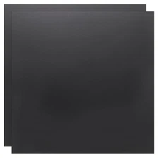 2 Pack ABS Plastic Sheet, 0.04" Thick 12"x12" Flexible Hard Plastic Sheet, Black
