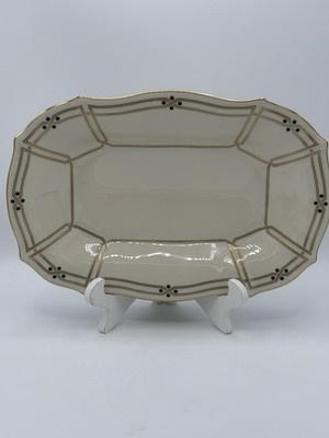 アメリカ製ヴィンテージ　LENOX　花文リムプレート USA【未使用】 Vintage Lenox China Vanguard Collection Serving Platter | eBay
