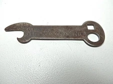 Antique 1901 "Drink Amsterdam Brew" Bottle Opener Stamped Stephen's Manuf. Co