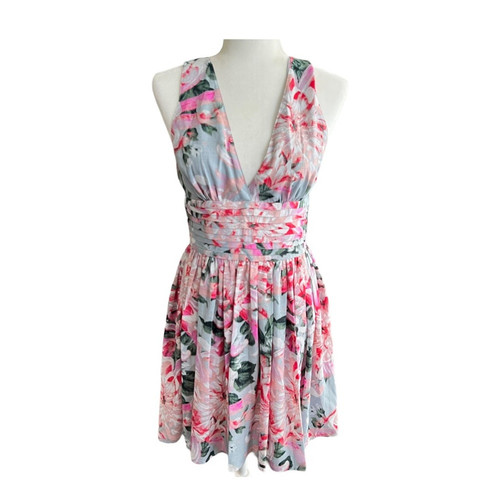 Mini Vestido BB Dakota Rosa Zurie Floral Talla 6 Primavera Verano Boda Invitada Vestido - Imagen 1 de 5