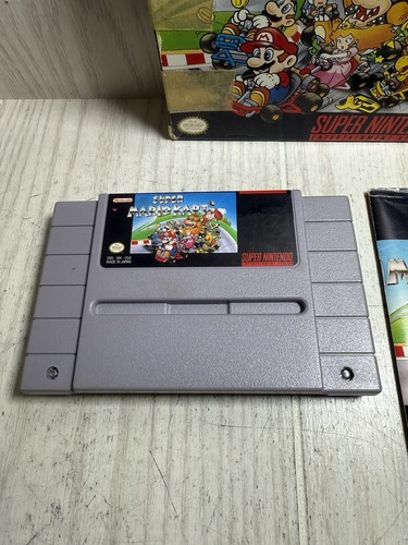 Super Mario Kart (Super Nintendo SNES, 1992) CIB Complete w/Manual Tested - Picture 10 of 12