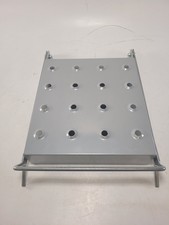 Galvanized Metal Tool Caddy with Handle - 16 Hole Industrial Tray Shop Organizer