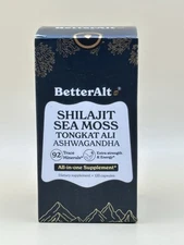 BetterAlt Shilajit Sea Moss  92 Trace Minerals ~ 120 Caps