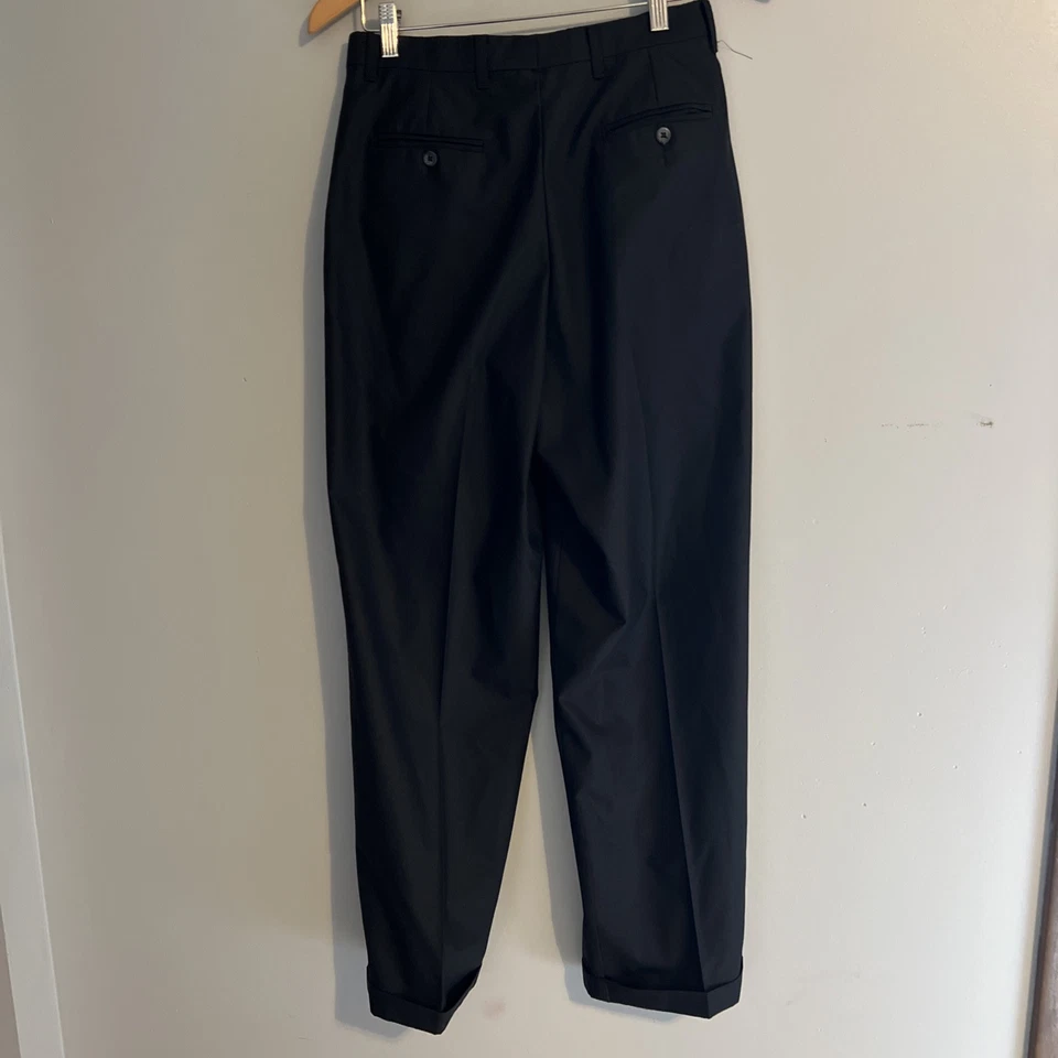 Boys Size 18 Black Class Club Dress Pants Pleated Excellent Quality - Image 4 of 4