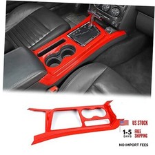 Gear Shift Panel Trim Cover ABS Interior Accessories Decoration Trim Cover Red