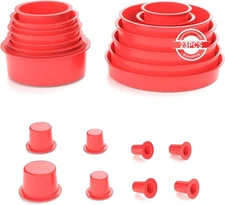 23-Piece Automotive Red Cap Plug Kit