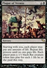 Slightly Played, English - 1 x MTG Plague of Vermin Shadowmoor