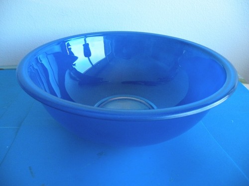 Pyrex Blue with Clear Bottom Large Mixing Bowl 4 Liter #326 vintage ...