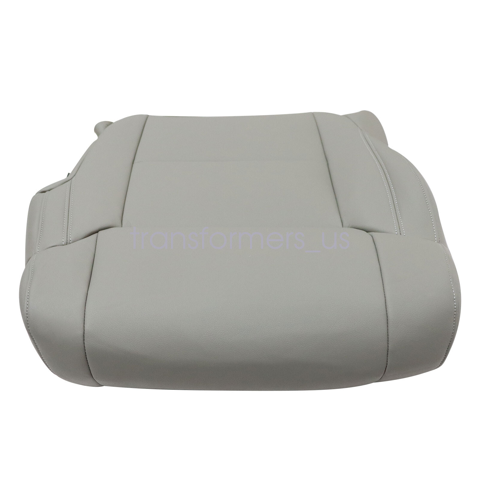 For 2014 to 2020 Toyota Tundra Driver Bottom Replacement Leather Seat Cover Gray