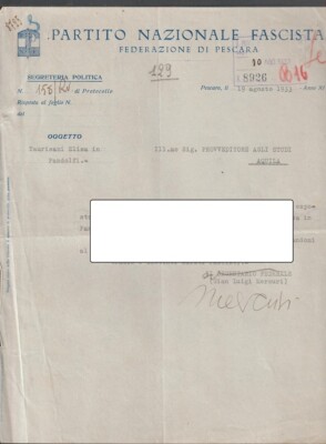 129 PESCARA, Document P.N.F. - see custom template