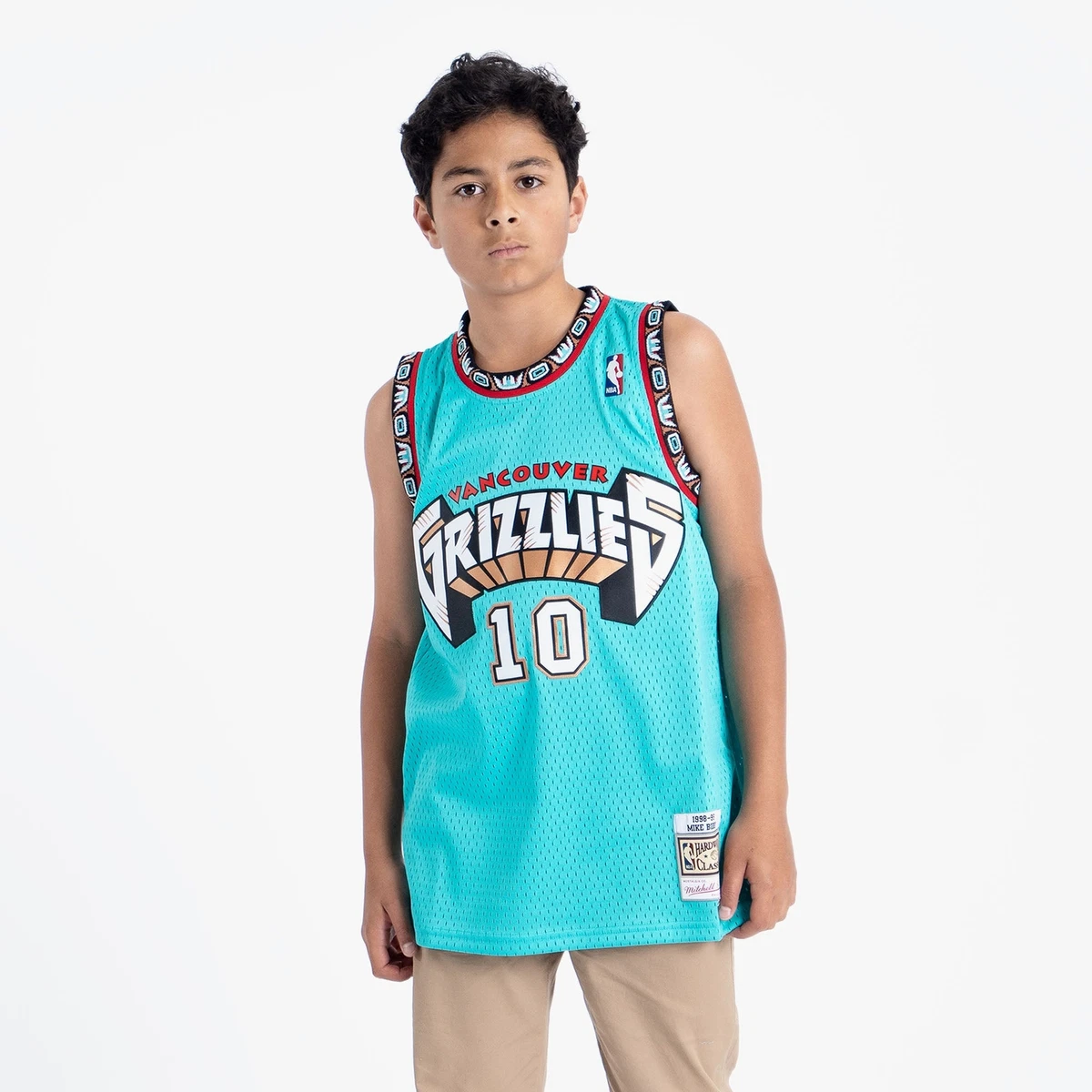 Mike Bibby Vancouver Grizzlies Mitchell and Ness Men's Teal Throwback Jersey