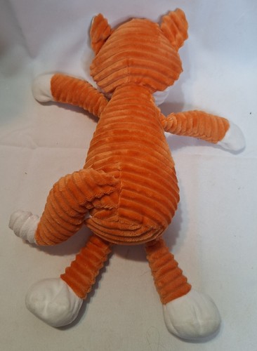 Walgreens Happy Go Fluffy Orange Fox Plush Ribbed Corduroy - Picture 2 of 3