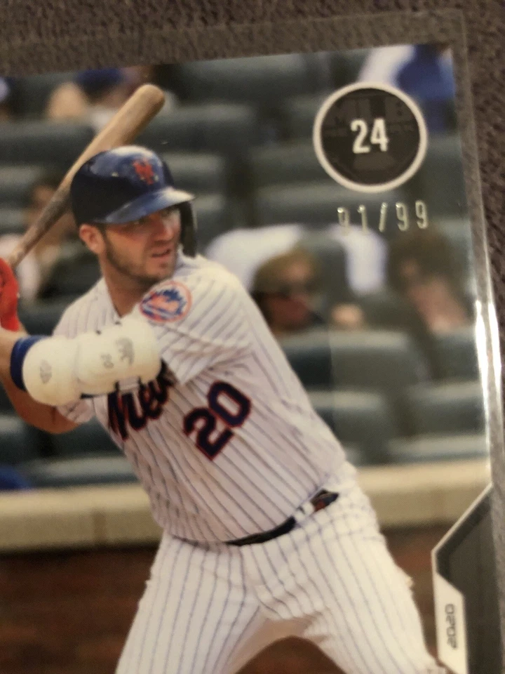 2020 Topps Now MLB Network Top 100 Pete Alonso NY Mets Parallel /99 #MN24 💎 - Image 2 of 3
