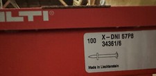 Hilti 300 Nägel  Betonnagel  X-DNI 57P8   Betonnägel für  Hilti Bolzenschußgerät