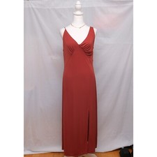 Zara terracotta asymmetrical strappy dress. Size L
