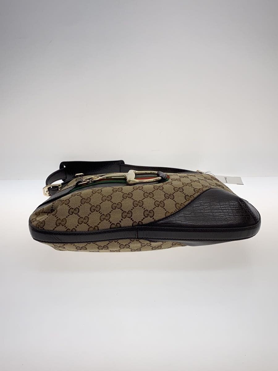 GUCCI Shoulder Bag Horsebit Canvas Brown Total Pattern GUCCI Shoulder Bag Horsebit Canvas Brown Total Pattern