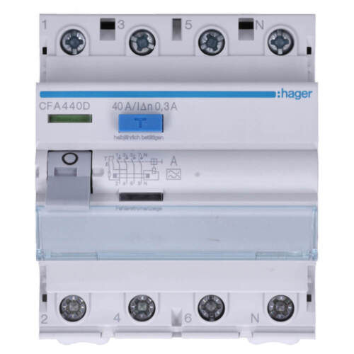 Hager FI LS Schalter Fehlerstromschalter Leitungsschutzschalter CDA CDS MBN MBS - Bild 19 von 60
