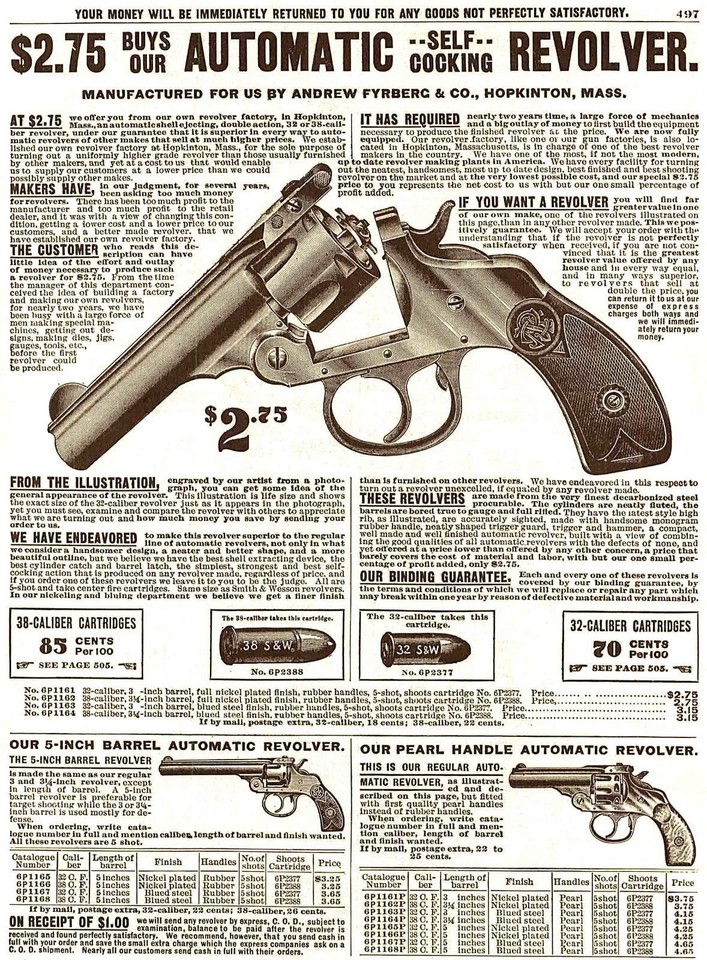 Sears, Roebuck & Co. 1903 Gun Section Catalog eBay