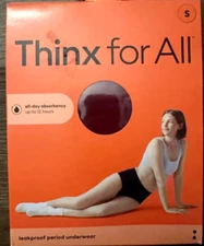 Thinx for All Day Absorbency Leakproof Period Underwear Hi-Waist Rhubarb Small