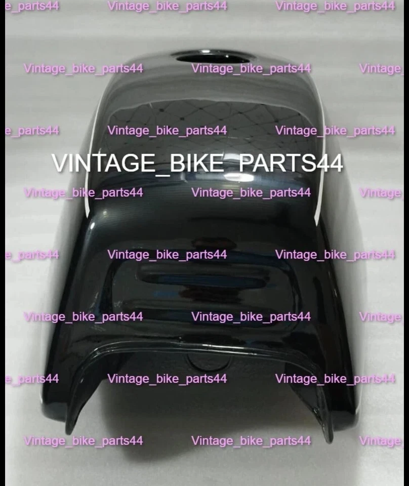 FIT FOR BMW R45 R65 1981 BLACK PAINTED ALUMINIUM PETROL FUEL GAS TANK - Image 2 of 4