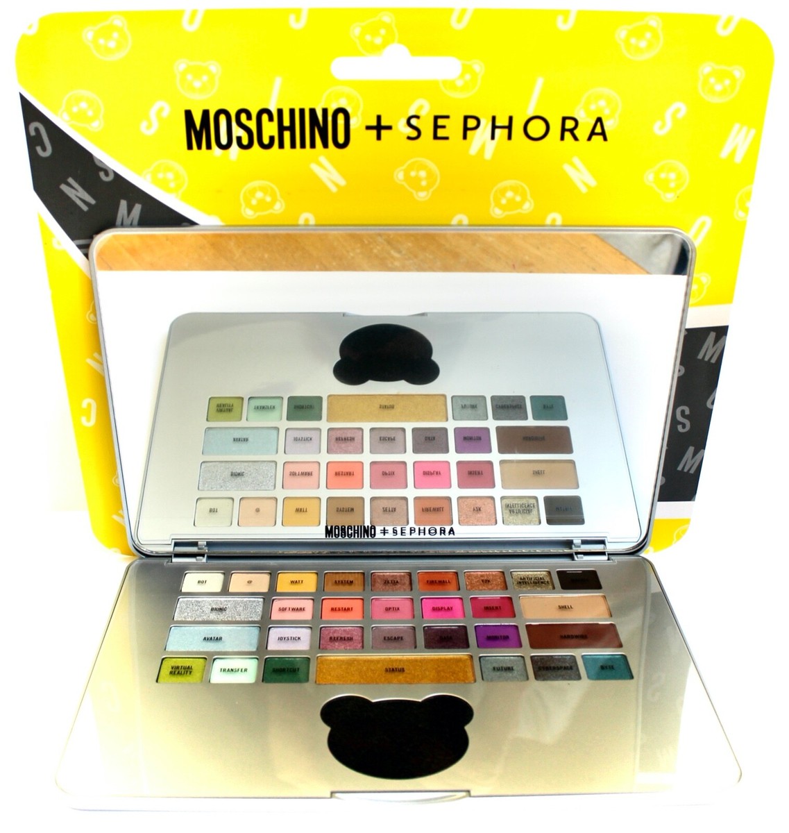 MOSCHINO + SEPHORA Laptop Eyeshadow Palette MATTE,SATIN,SHIMMER