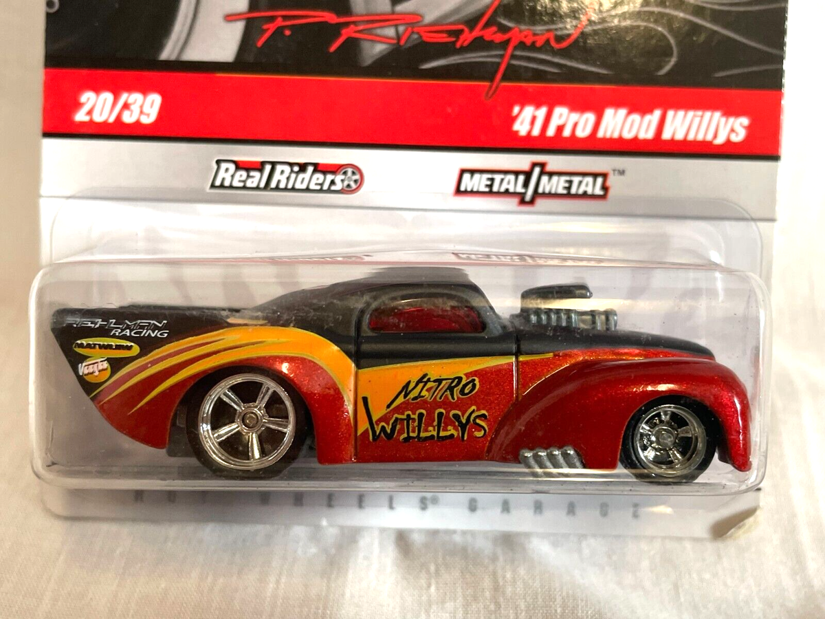 ミニカー Hot Wheels Phil's Grg '41 Pro Mod Willys Hot Wheels Phil's Garage '41 WILLYS PRO MOD Gray w/Real