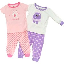 Gymboree 12-18m Cotton Pajama Bundle X2 "Hoppy Easter", Milk  Cookies Monster