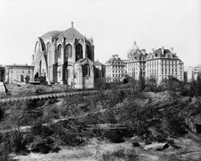 ST. JOHN CATHEDRAL IN MORNINGSIDE PARK 1910 NYC 8x10 GLOSSY PHOTO PRINT