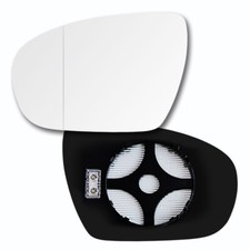 Spiegelglas mit Platte f&uuml;r HYUNDAI i20 2014-2020 Beheizbar Links Asph&auml;risch