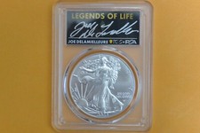 2023 $1 American Silver Eagle 1oz PCGS MS70 First Strike Joe DeLamielleure