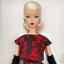 Barbie BFMC Signature Silkstone Elegant Rose Cocktail Dress Gold Label Doll