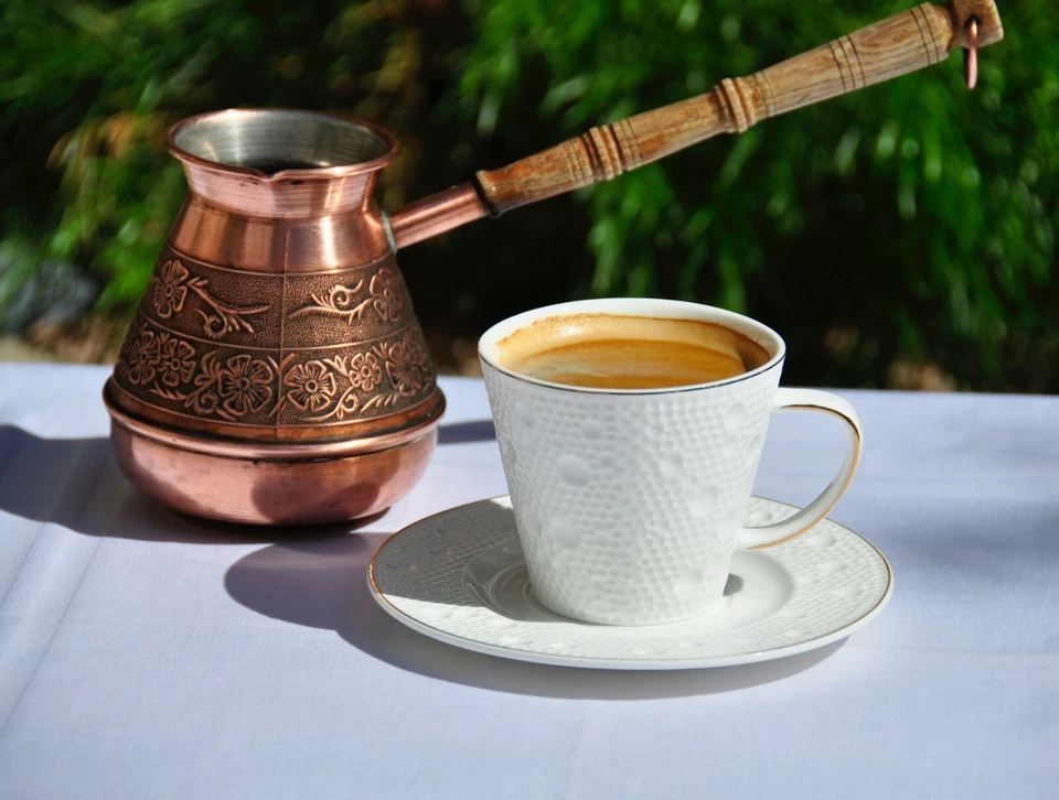 Элегантный, золотой отделки, пузырь капучино или чайная чашка и блюдце комплект 12 шт. - Изображение 3 из 4