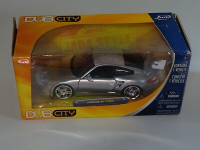 dub city Jada Metals Diecast 1:24 silver Porsche 911 Turbo