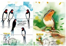 Liechtenstein Maxikarten Europa 1986 aves