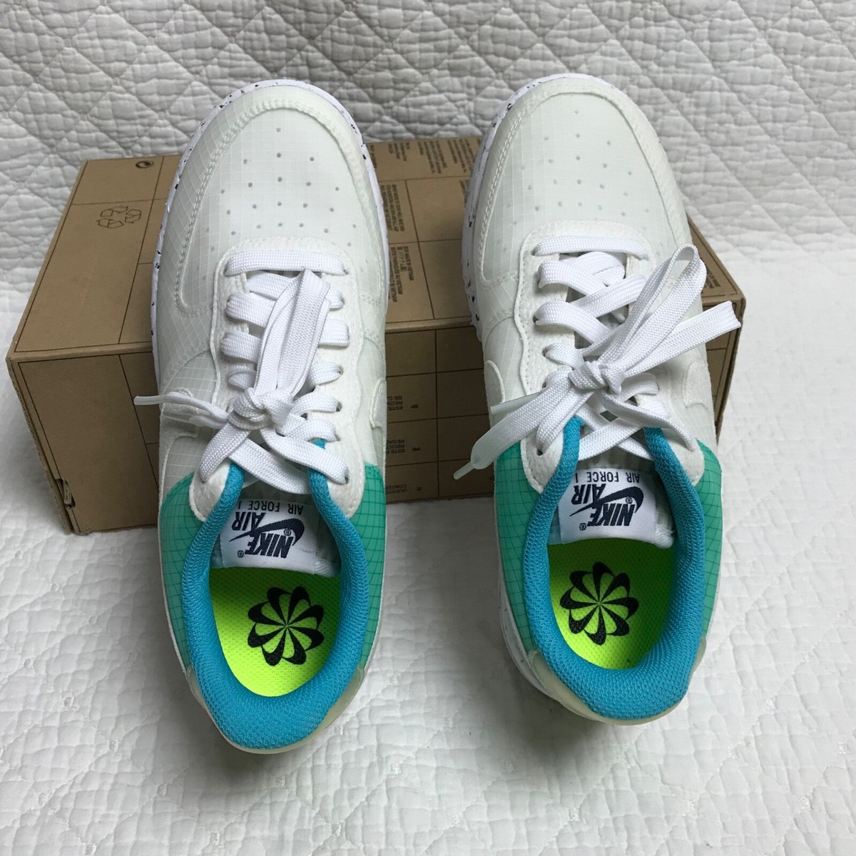 Nike Air Force 1 Low Crater M2Z2 Shoes Women's SZ 8 Turquoise