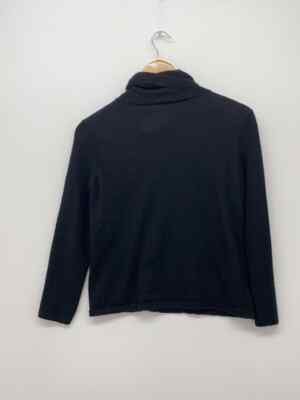 CHANEL◆ニット・セーター(薄手)/38/カシミア/BLK/P59840// Authentic CHANEL Knit Sweater (Thin) Size:38 Cashmere Black