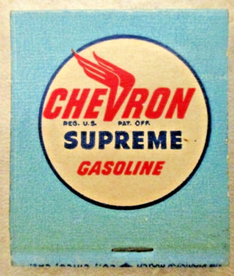 Vintage Chevron Supreme Gasoline Matchbook La Belle's Service McCleary Wash. WOW