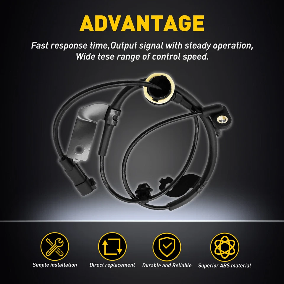 Sensor de velocidad de rueda ABS delantero L&R 2 piezas para Mitsubishi Lancer 2008-2010 2,0 L 2,4 L Foto 2 de 4