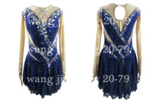 New Ice Figure Skating Dress, Figure Skating Dress For Competition blue
