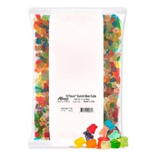 Albanese 5 Pound Gummy Bears Assorted Flavors Sour Chewy Fat Free Snacks