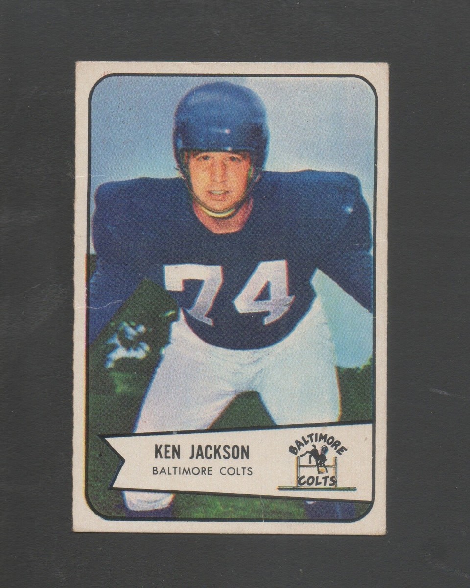 1954 Bowman Football Card #82 Ken Jackson-Baltimore Colts Vg Card