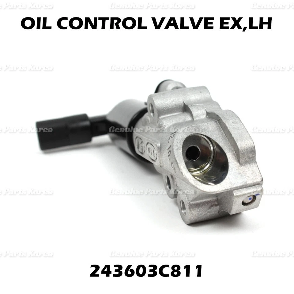 ⭐Genuino⭐ Válvula de control de aceite izquierda 243603C811 para Hyundai y Kia Foto 2 de 4