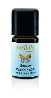 Farfalla Benzoe Resinoid 50% äth. Öl naturrein bio Ws in Weingeist 5 ml