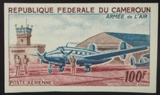 1966 Kamerun, 100 Fr. Flugpost, ungez., ungebr.