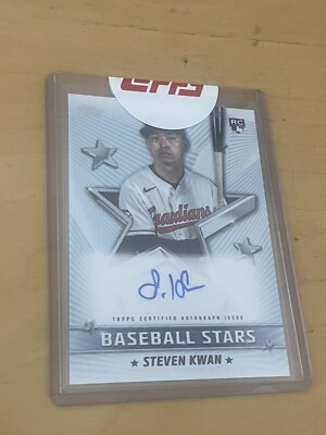Steven Kwan Guardians Topps Baseball Stars 2022 Autograph Auto | eBay