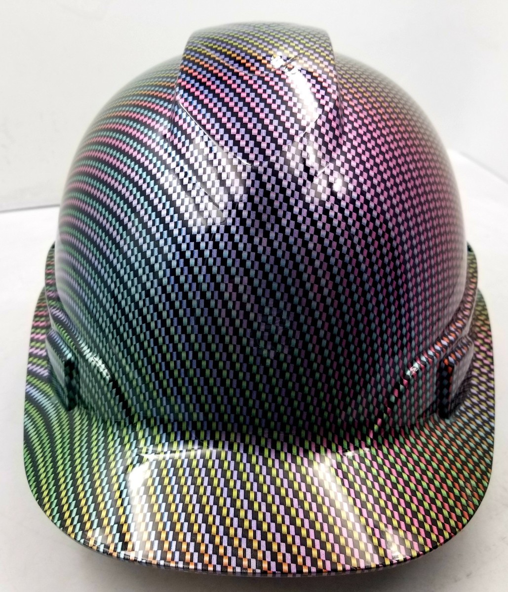 Hard Hat custom hydro dipped OSHA approved NEO CHROME CARBON
