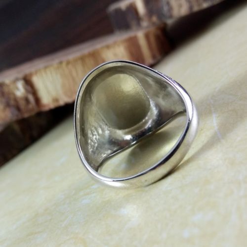 Solid 925 Sterling Silver Designer Lion Head Signet Partywear Gift Men's Ring - Picture 9 of 12