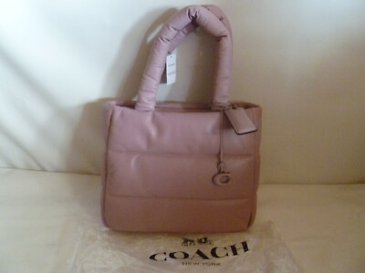 Coach Leder gesteppt Kissen Beuteltasche Tasche-Eis Lila CE722 Neu mit Etikett Neu 100 % Original